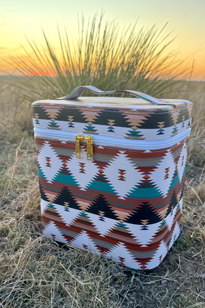 Western Print Makeup Boxes