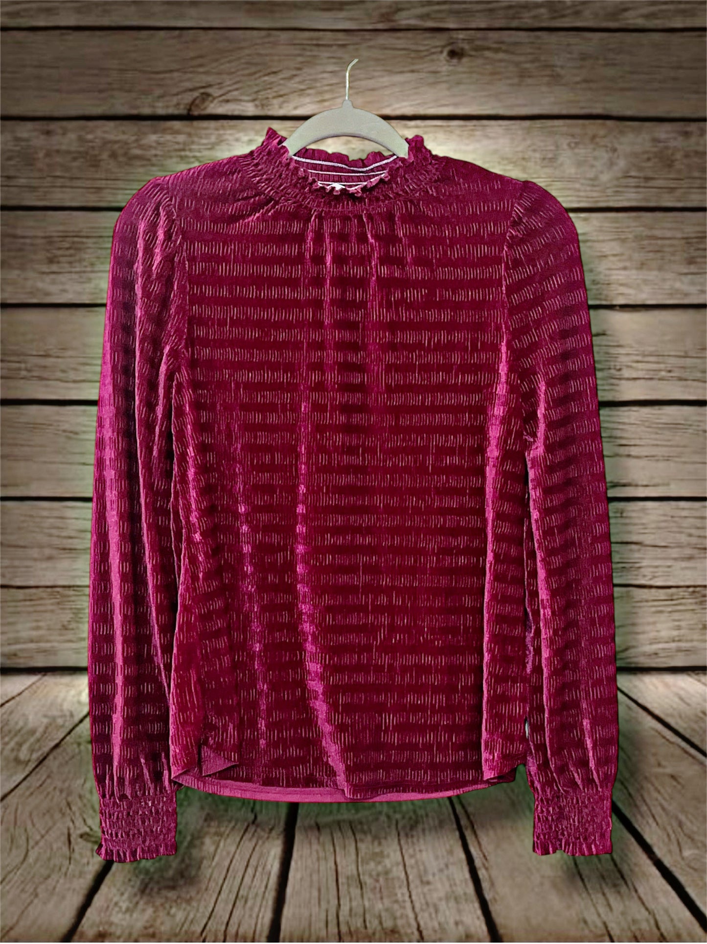 Velvet Magenta Top