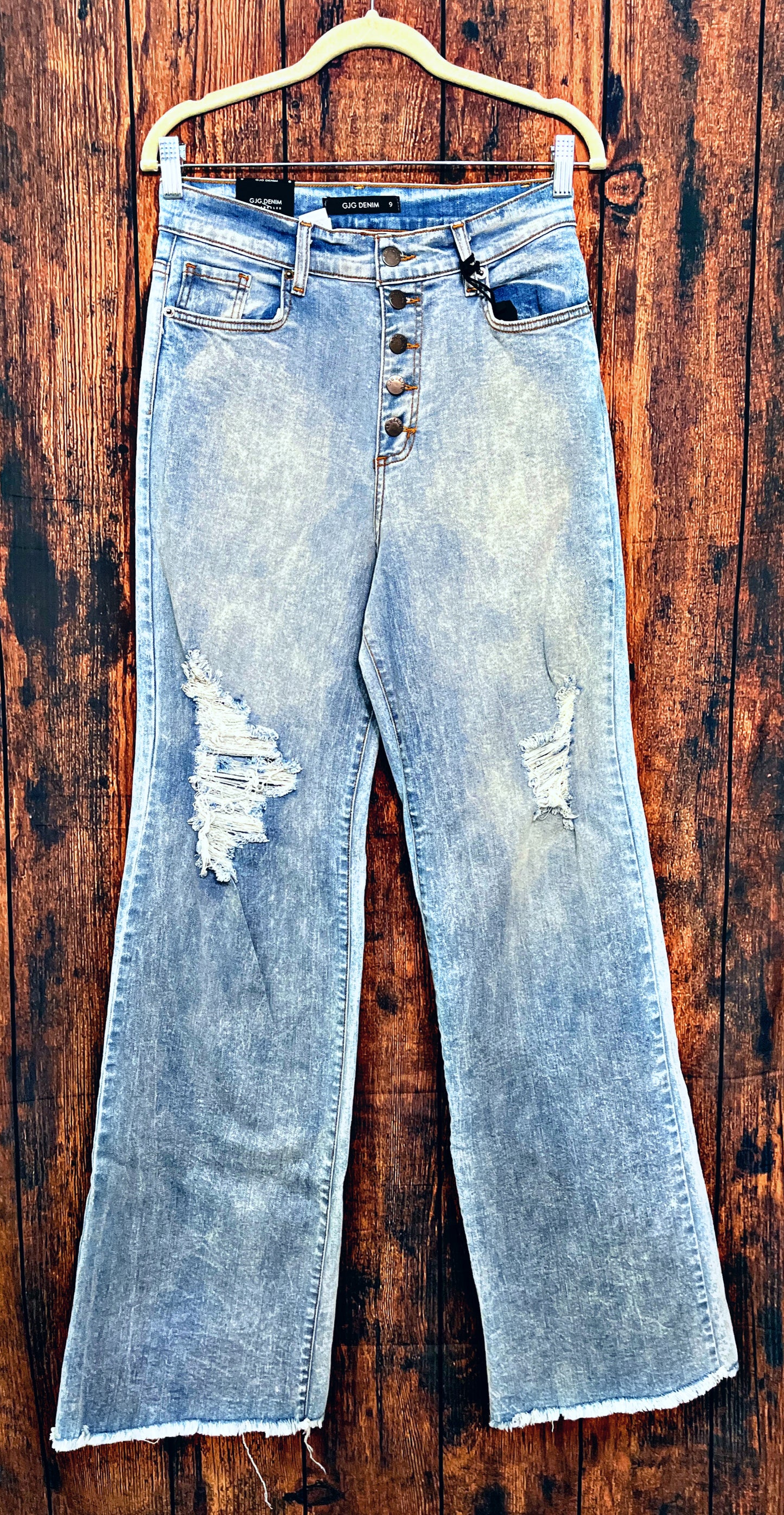 Wide Leg Light Wash Jeans