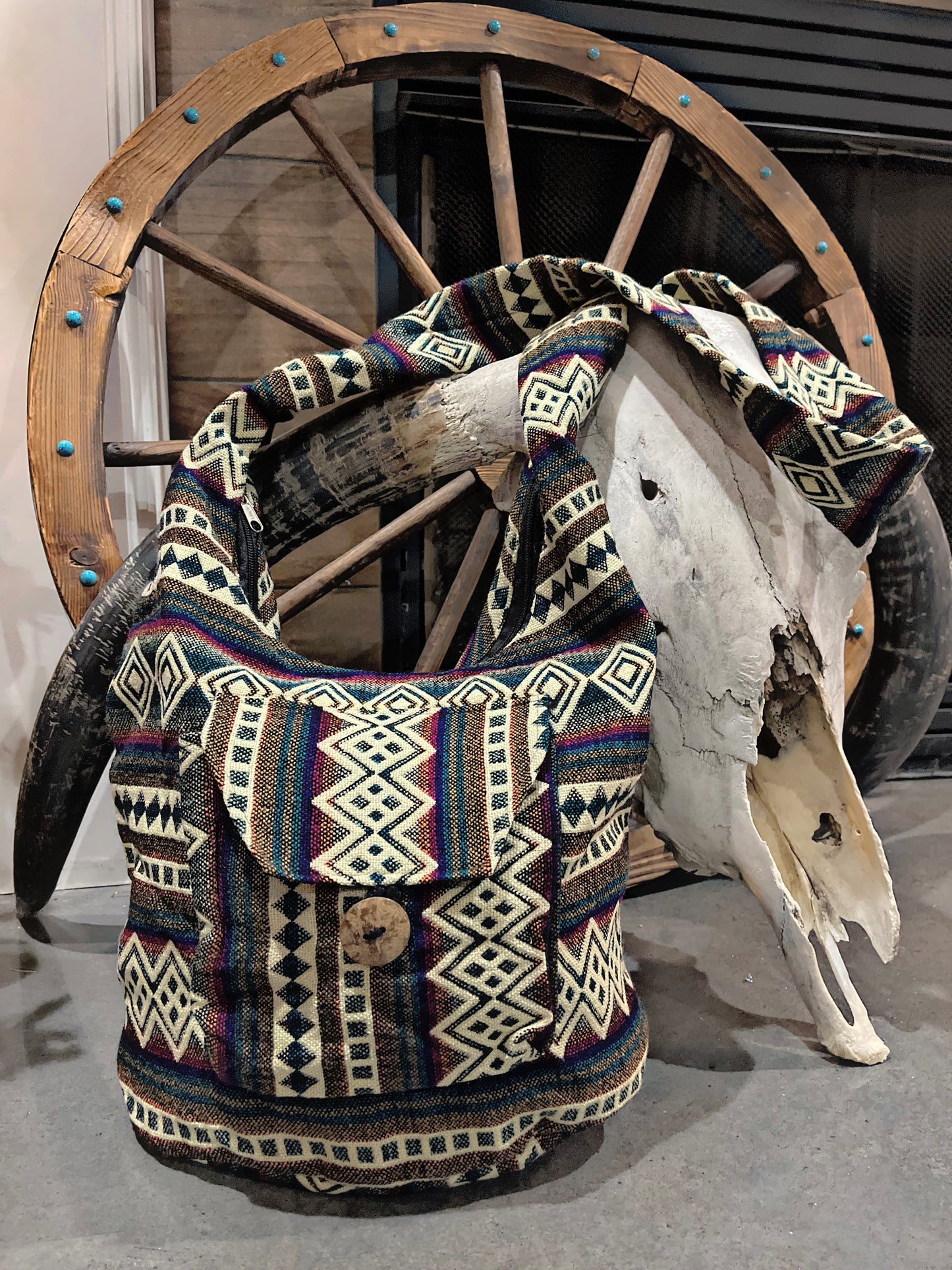 Southwest Print Crossbody Hobo Messenger Purses