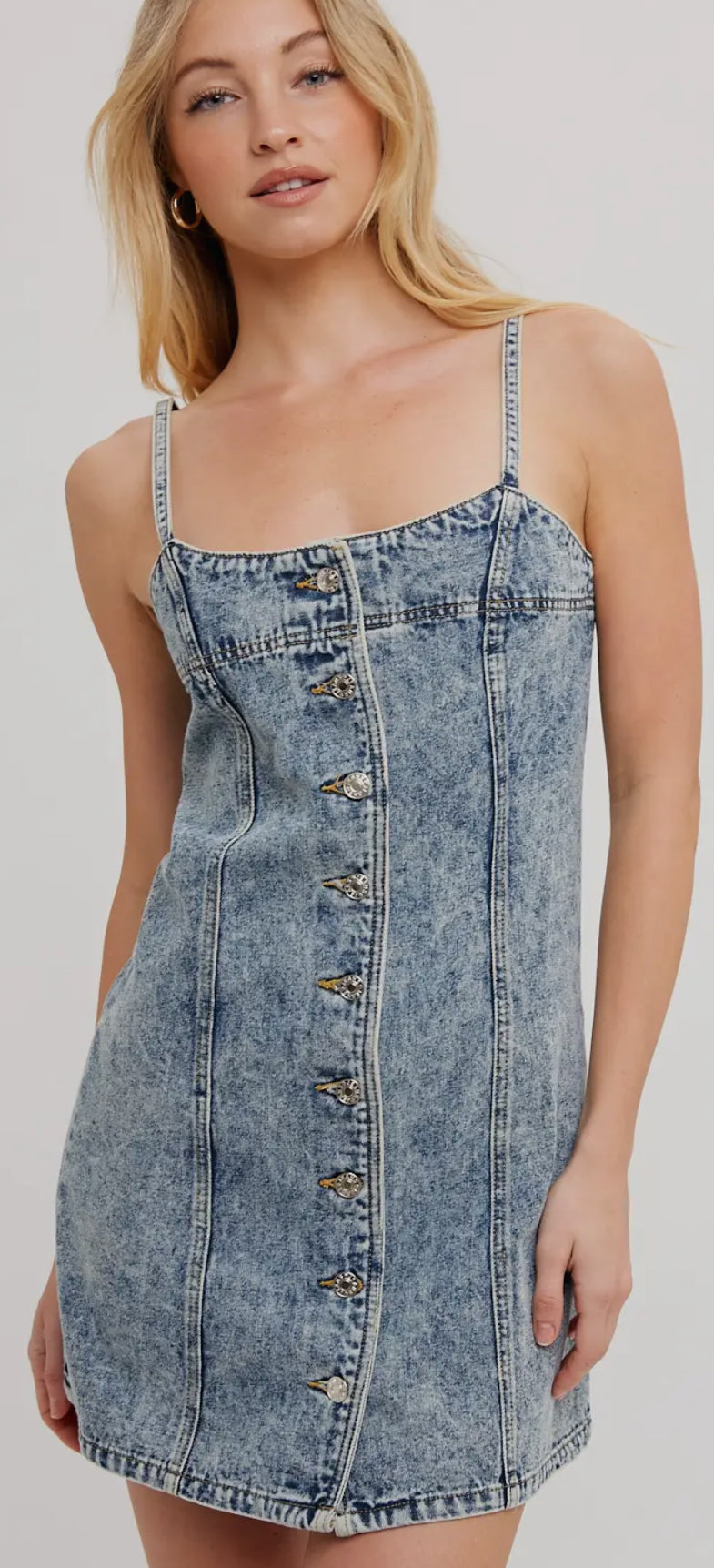 Acid Wash Denim Dress