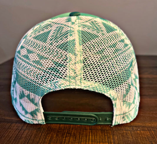 Turquoise/White Aztec Hat