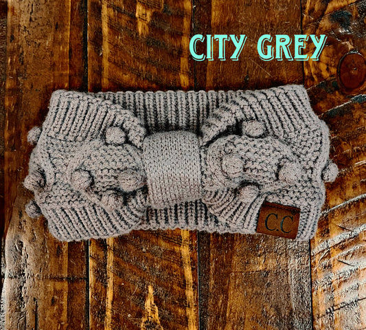 C.C Bobble Knit Headbands