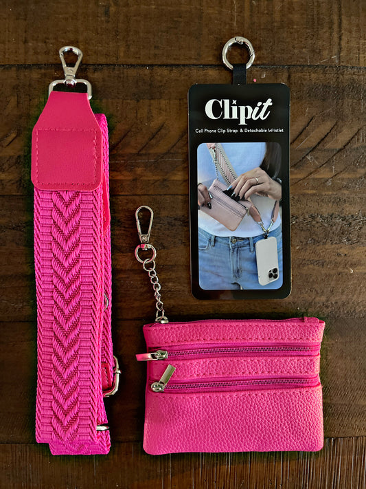 Cell Phone Crossbody Straps with Detachable Wristlet