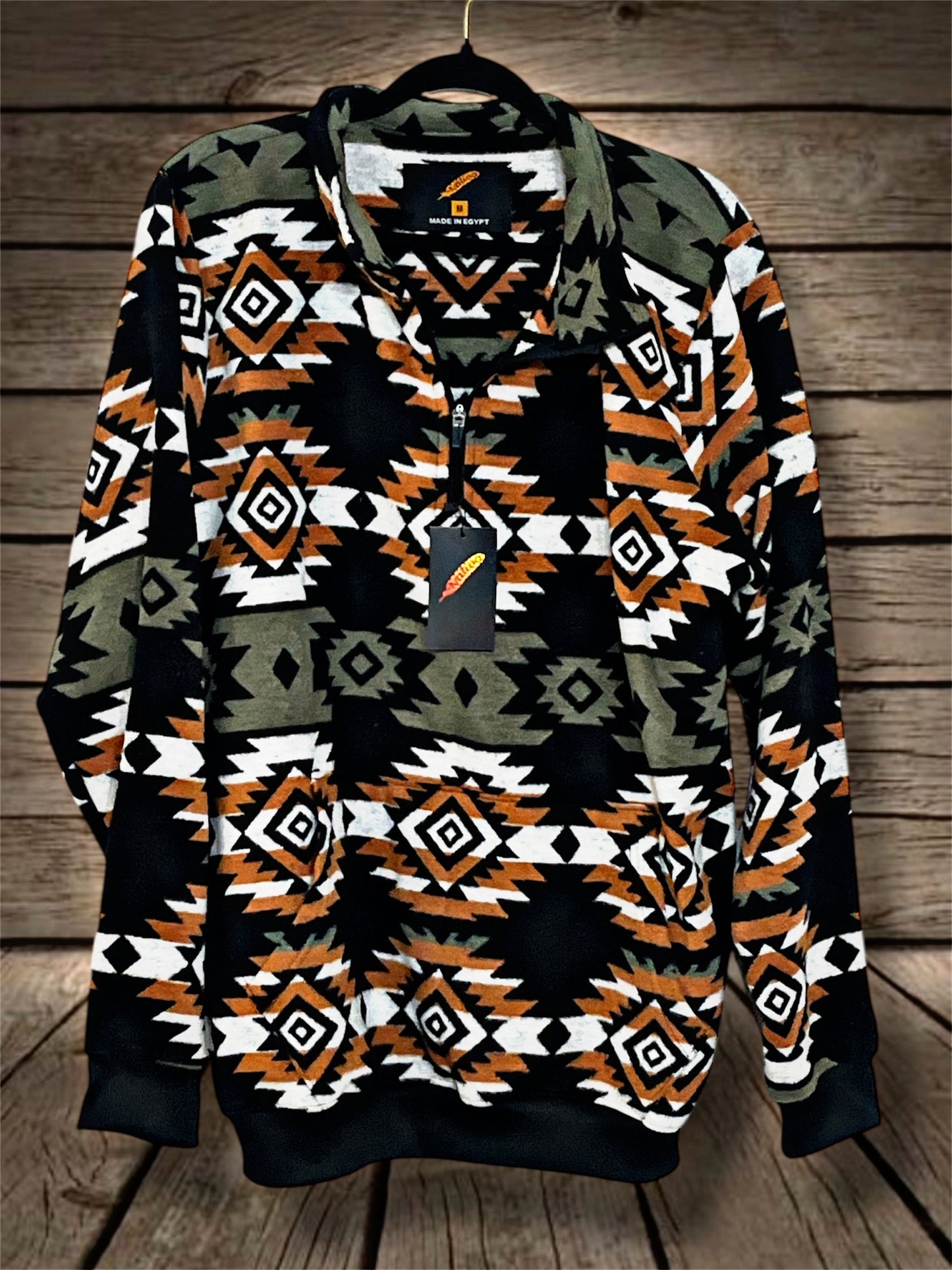Brown/Black/Gray Thick Southwest Pullover