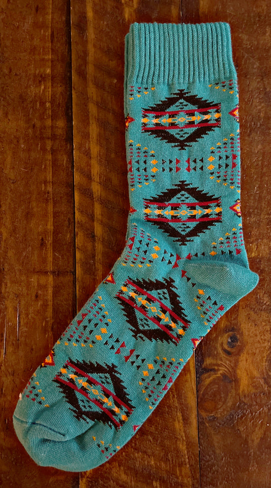 Western Print Socks