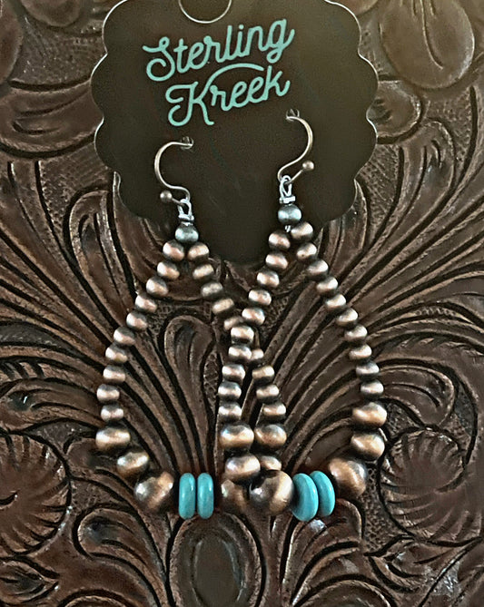 Copper Bead Earrings