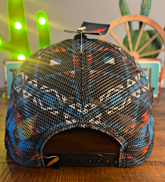 Black/Blue Aztec Ball Cap