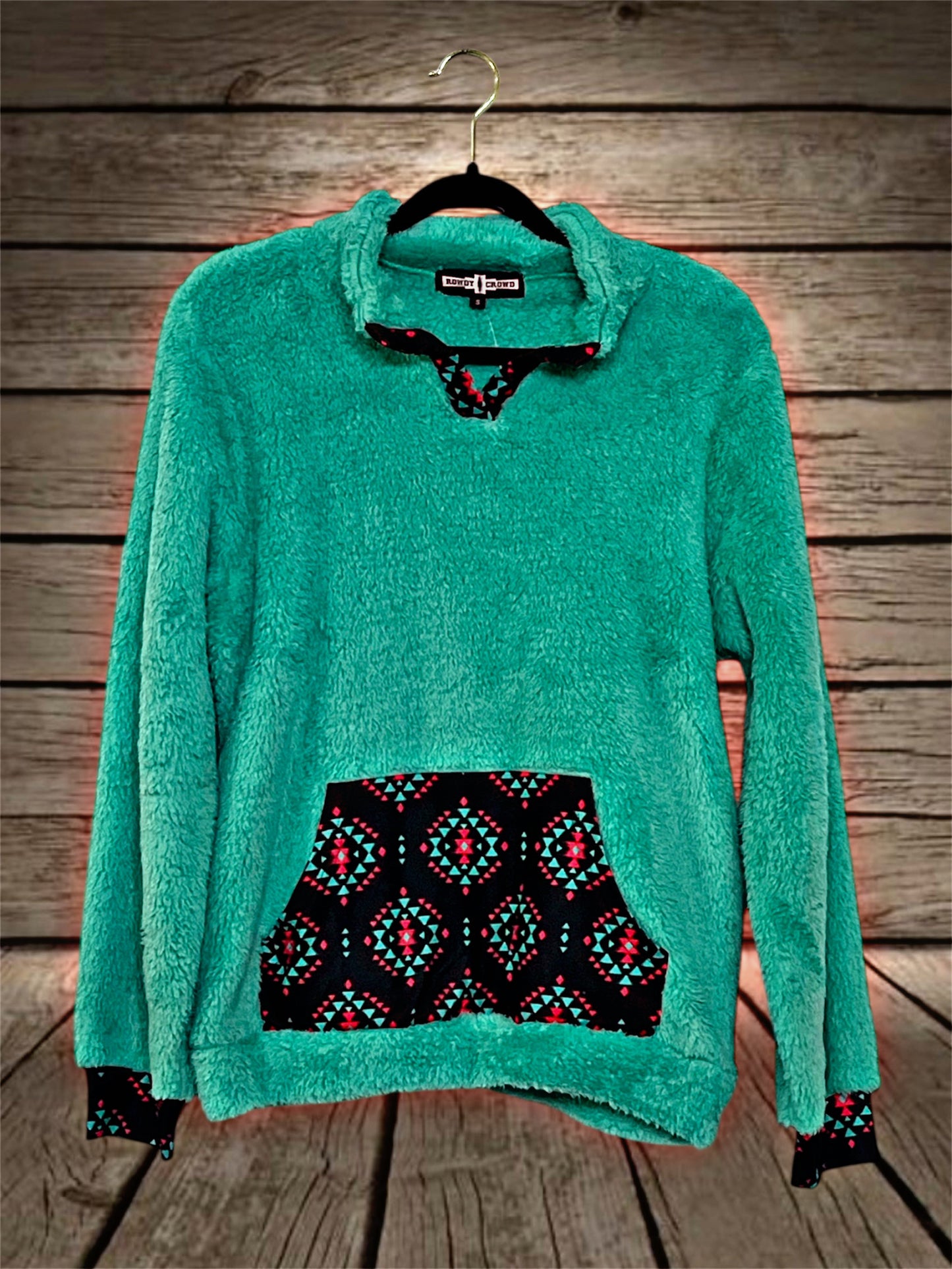 Turquoise/Aztec Pullover