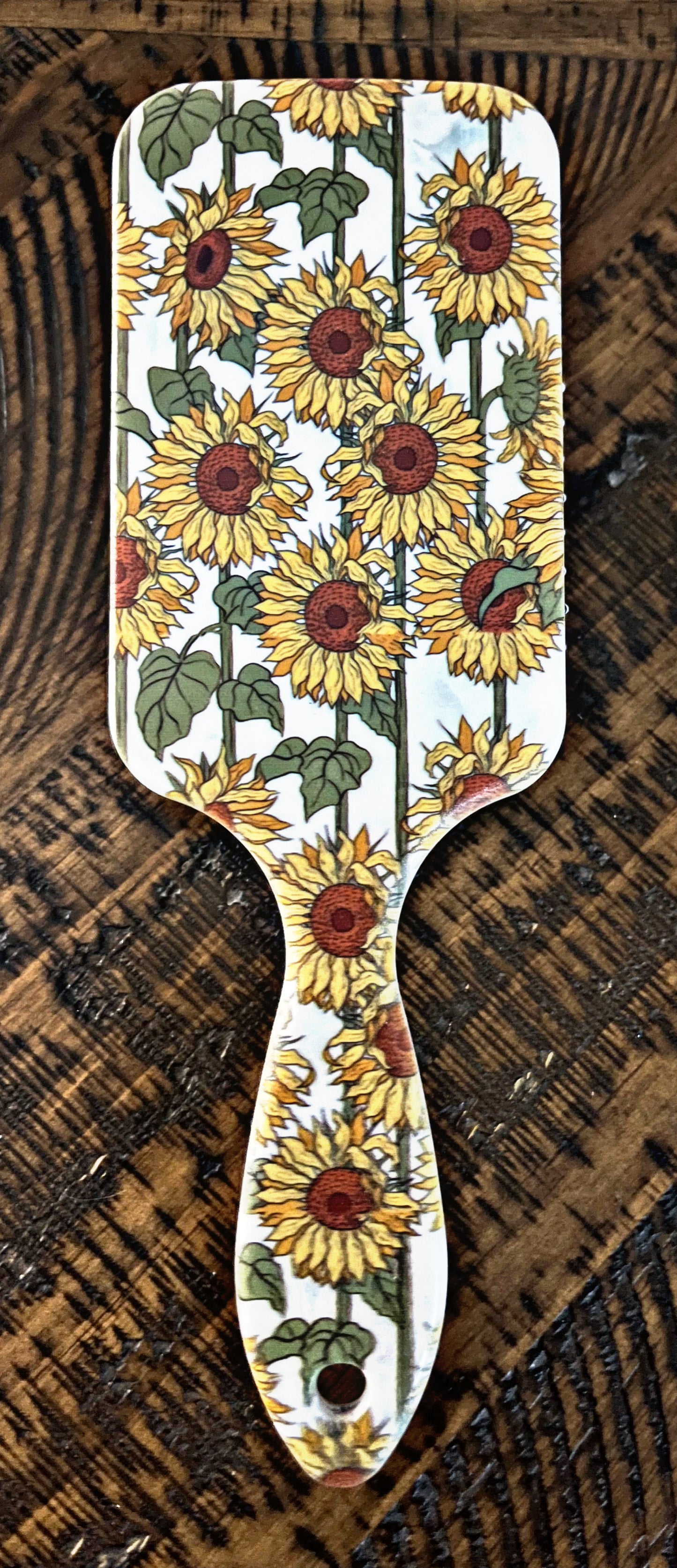 Western Print Paddle Hair Brushes