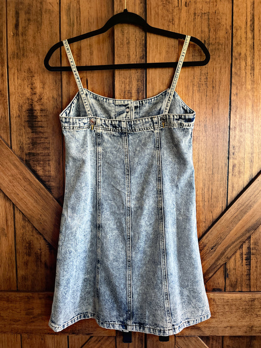 Acid Wash Denim Dress