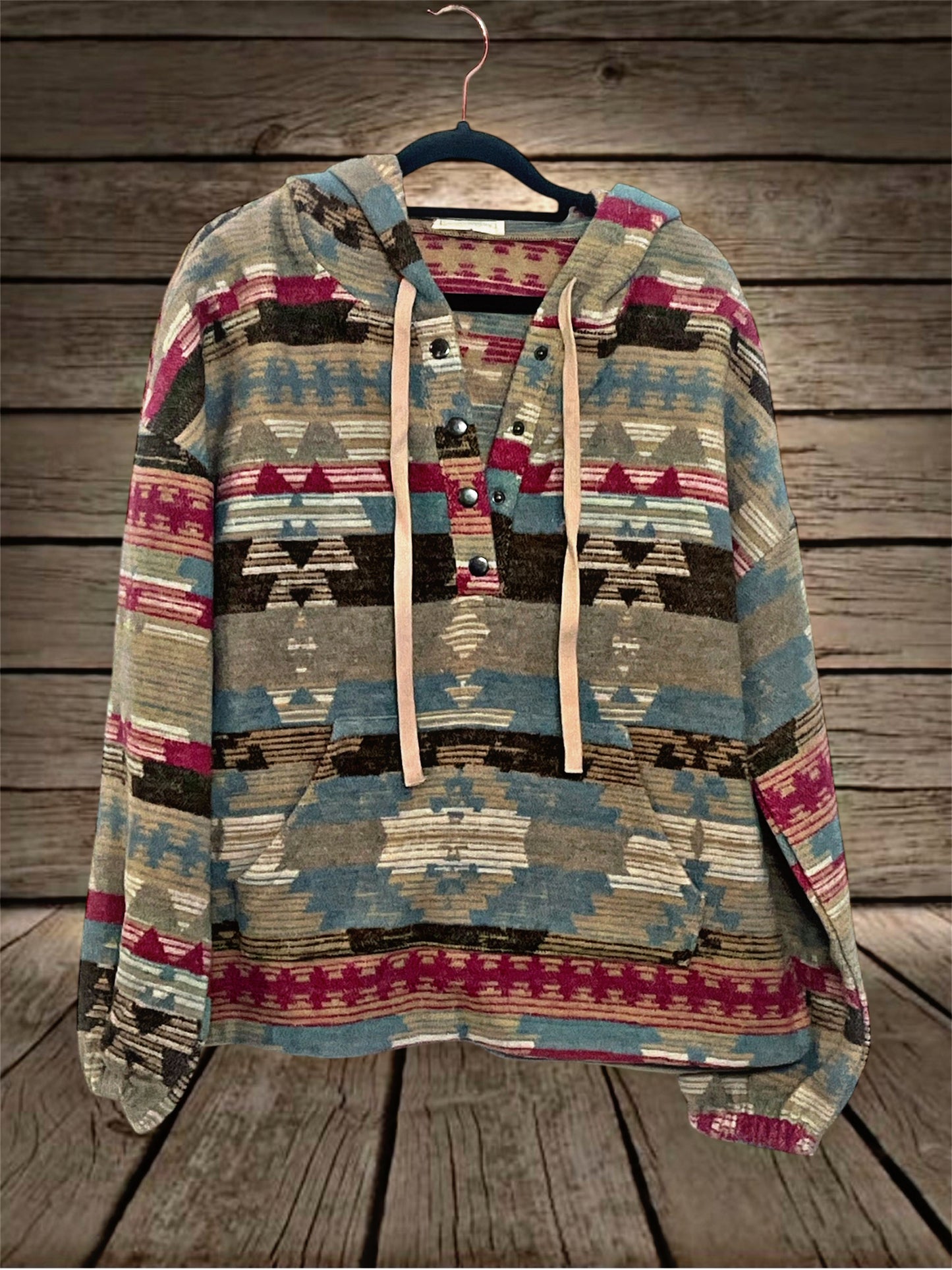 Pink/Aztec Hoodie