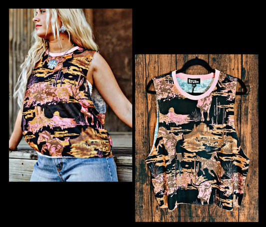 Tizzy Tank with Desert Scene
