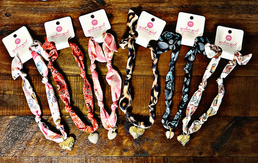 Scarf Necklaces with Charm