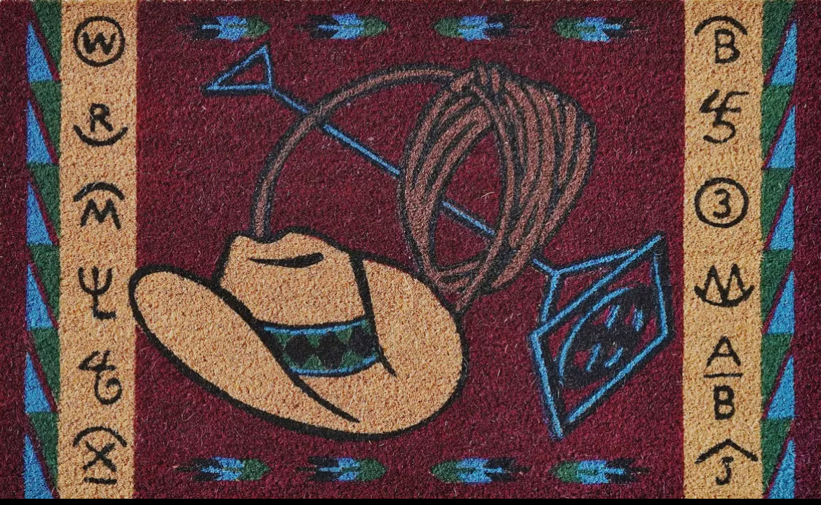 Brand/Cowboy Hat Door Mat