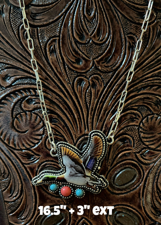 Flying Duck Necklace