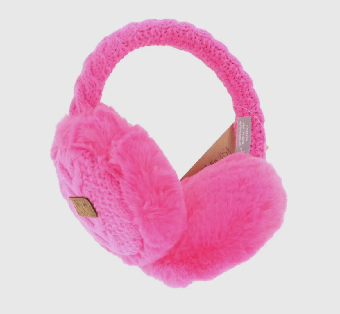 Hot Pink C.C. Earmuffs