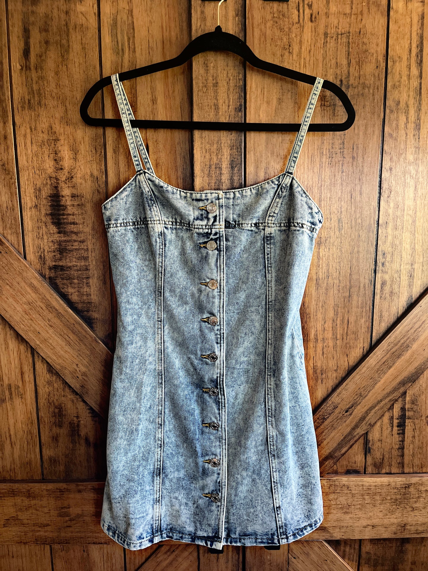 Acid Wash Denim Dress