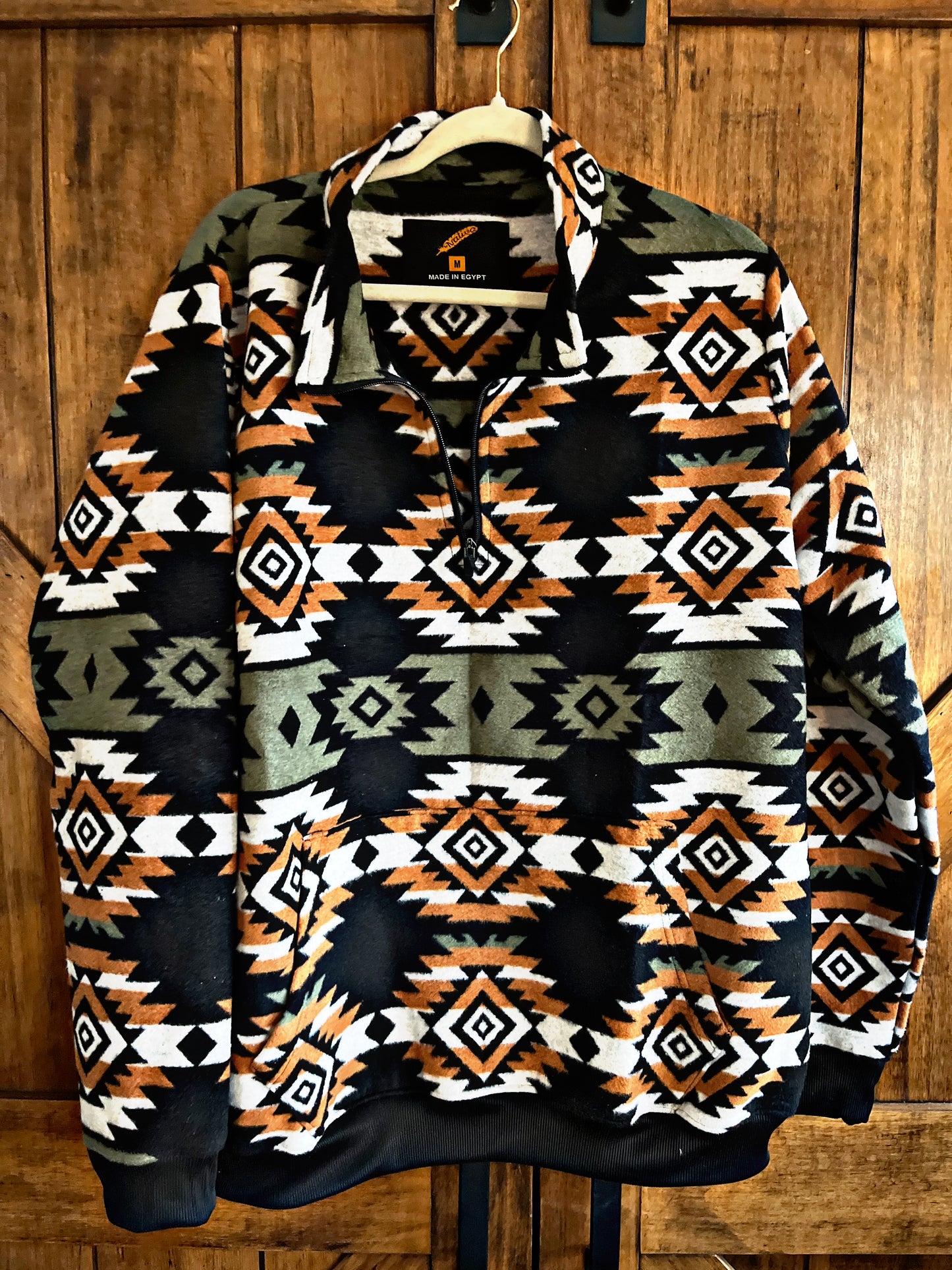 Brown/Black/Gray Thick Southwest Pullover