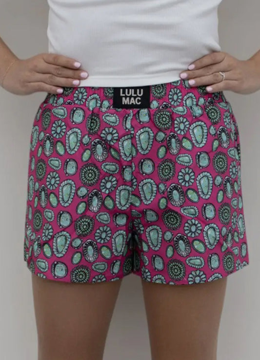 Turquoise Stone Boxer Shorts