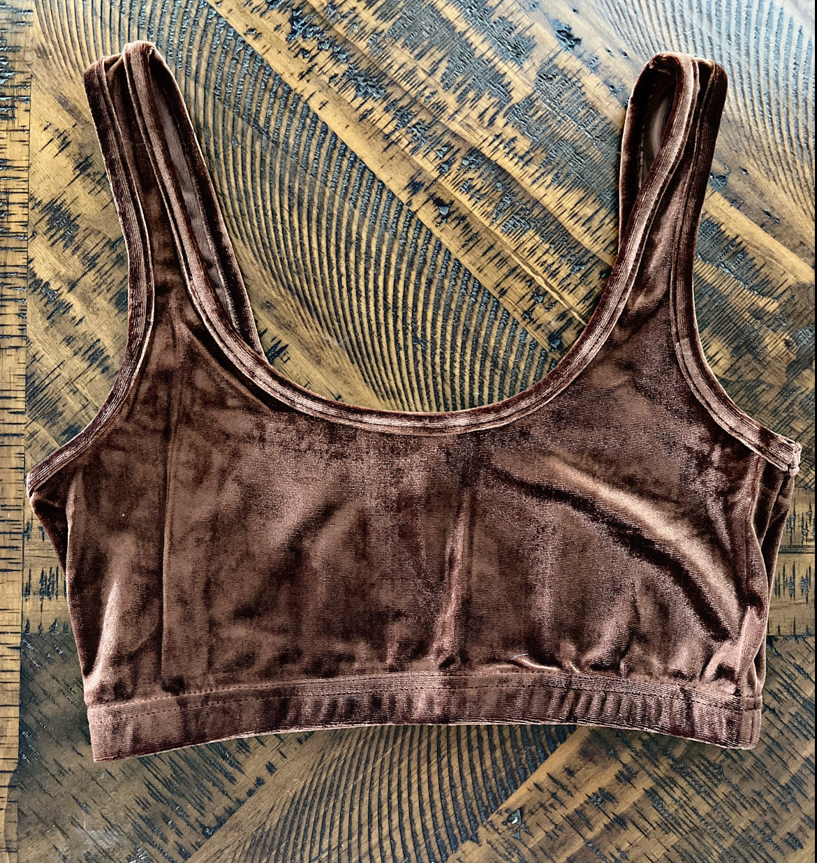 Velvet Bralette Tops