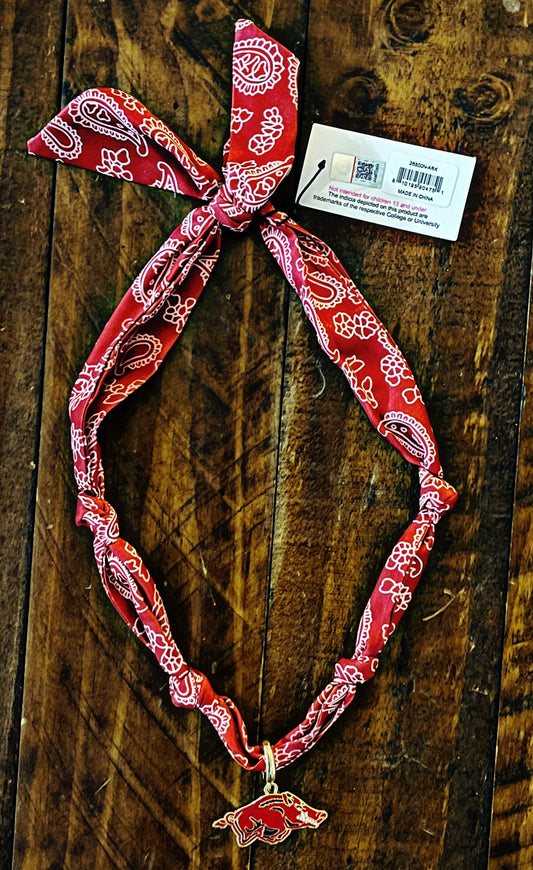 Razorback Scarf Necklace