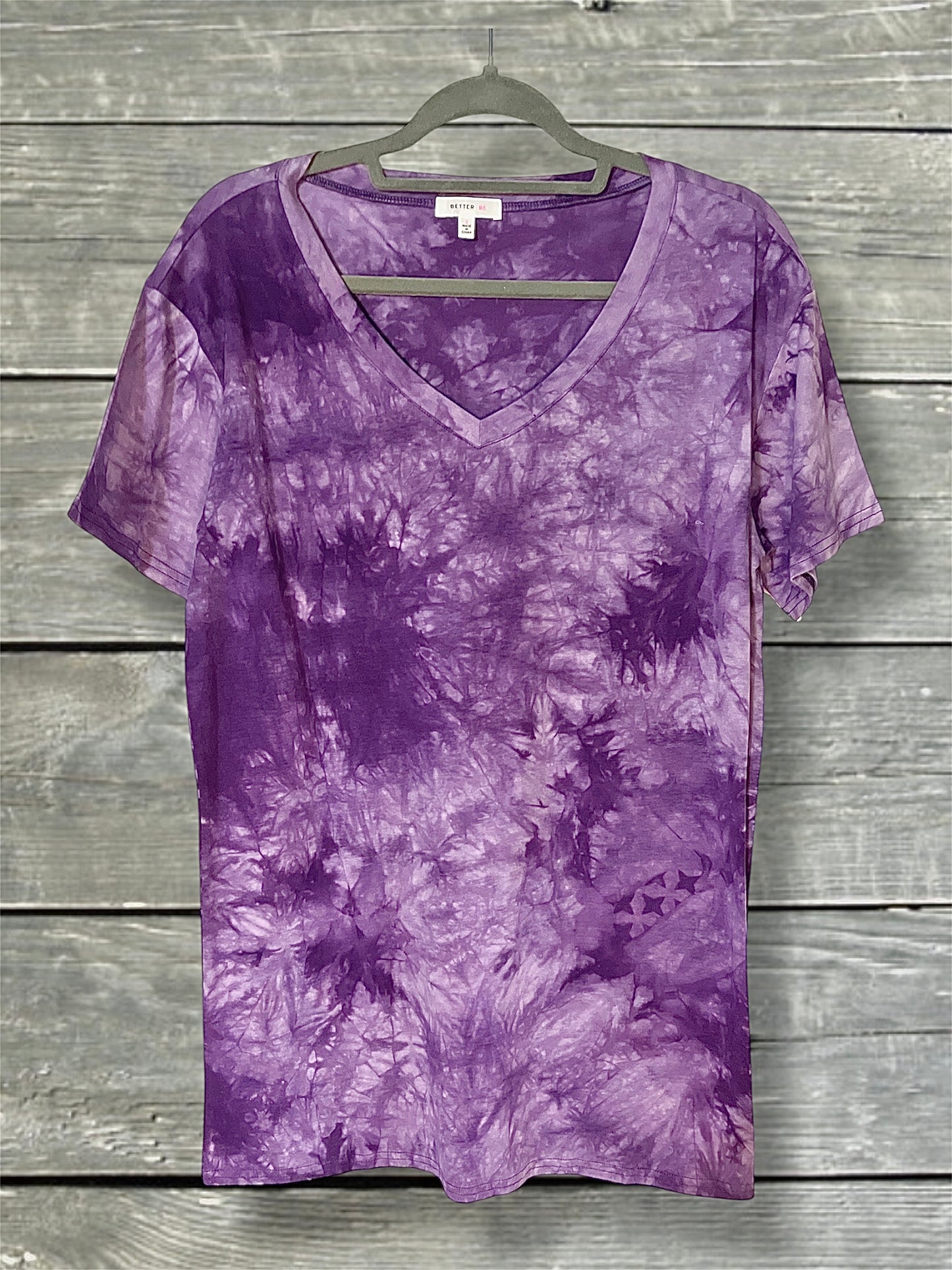 Purple Tie-Dye T-Shirt Dress