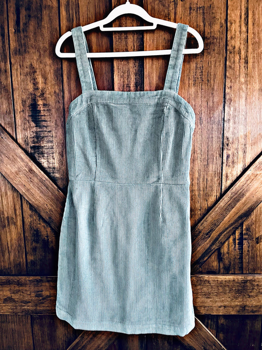Mint Corduroy Dress