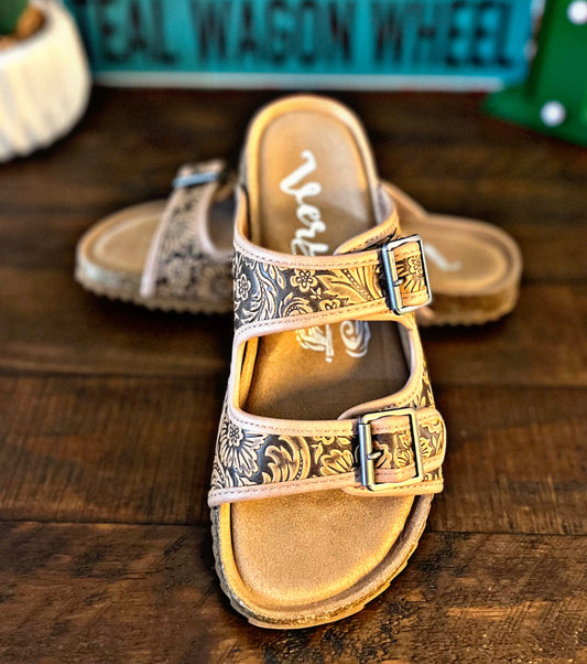 Tan Tooled Sandals by Very G
