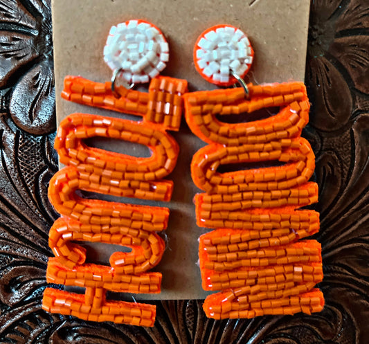 Touchdown Beaded Earrings