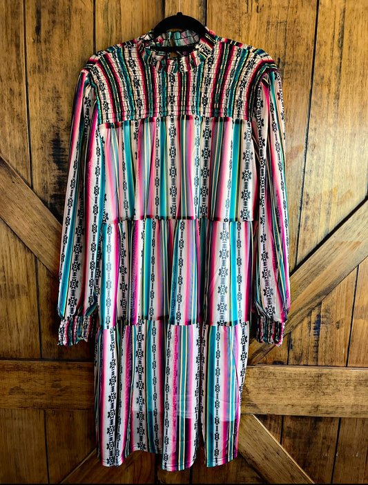 Serape Mesh Dress w Liner