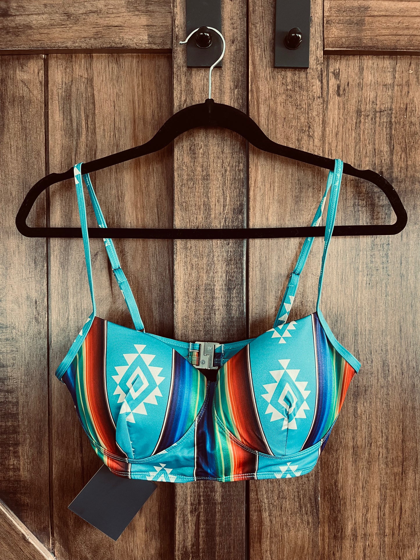 Serape Swim Top
