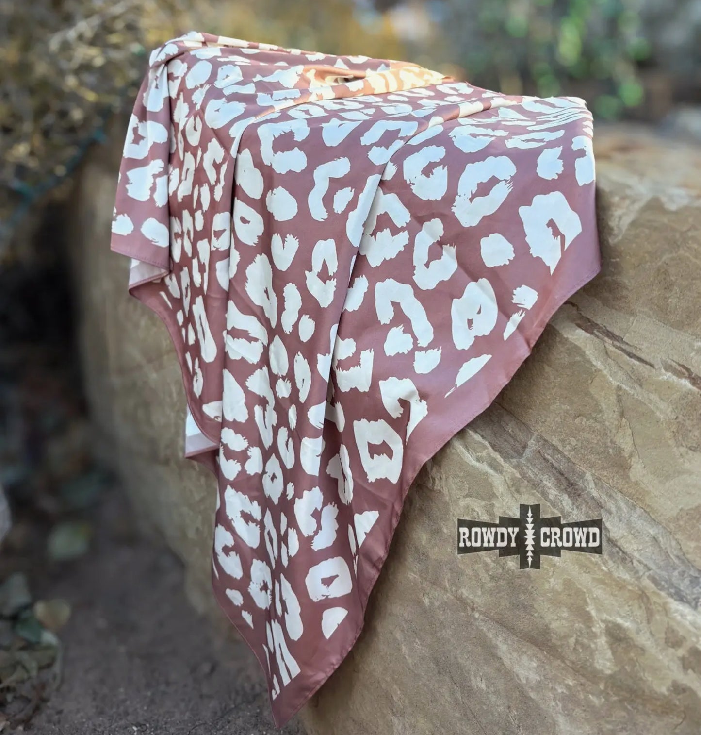 Mocha Leopard Wild Rag