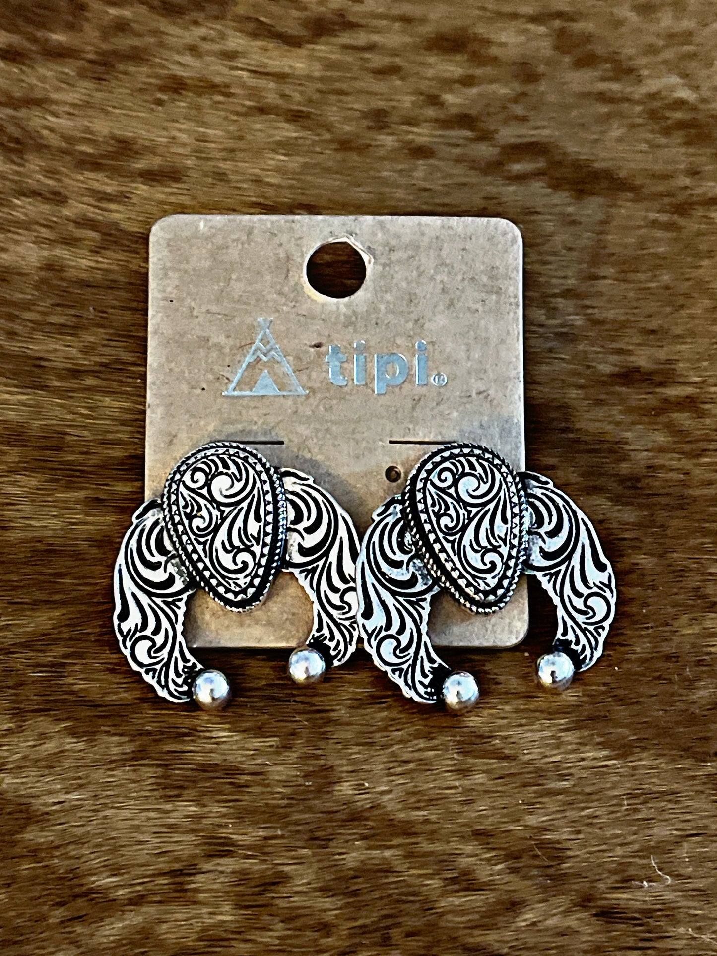Western Designed Tooled Earrings