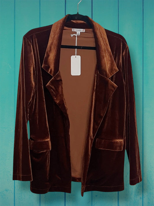 Brown Velvet Blazer