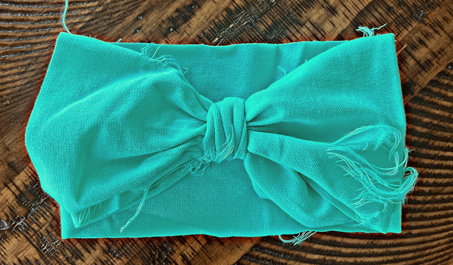 Mint Green Distressed Headband