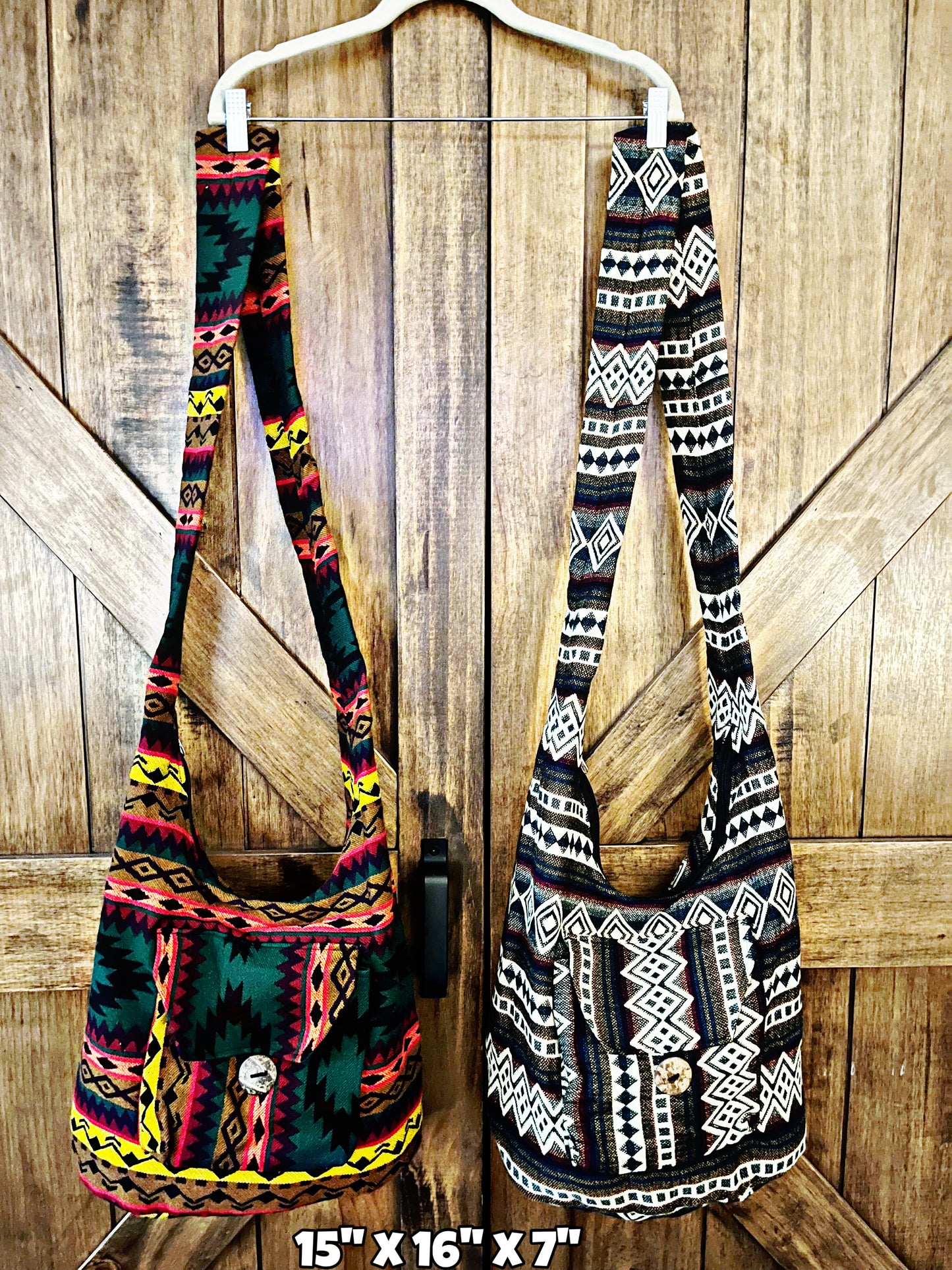 Southwest Print Crossbody Hobo Messenger Purses