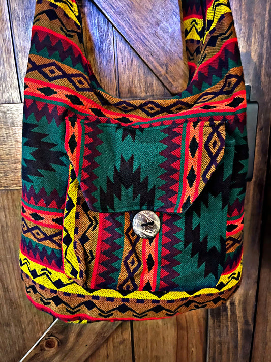 Southwest Print Crossbody Hobo Messenger Purses