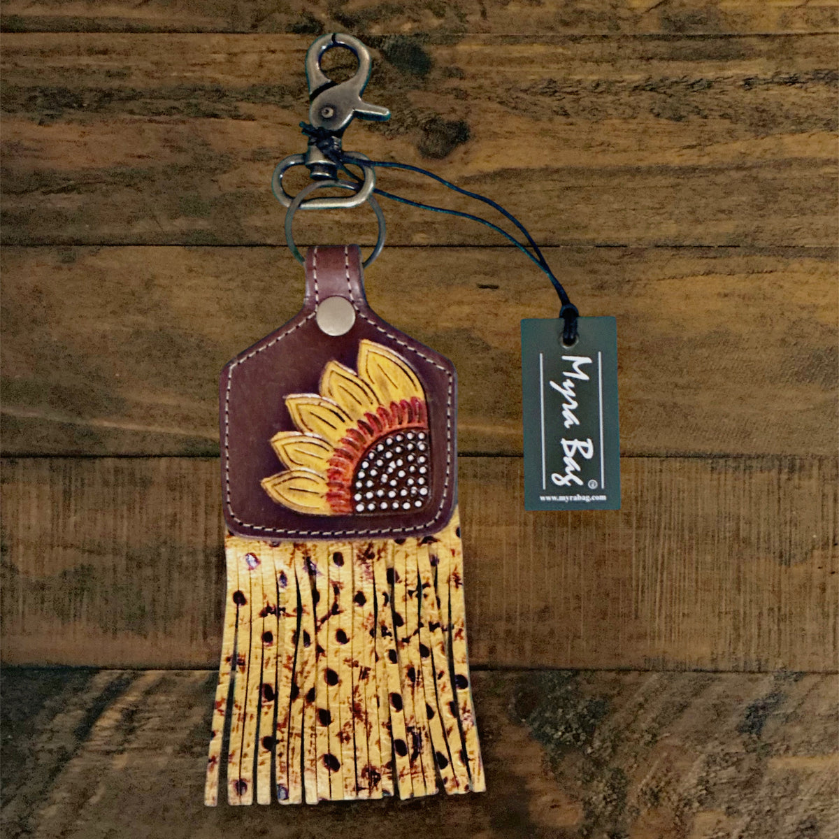 Real Leather Fringe Keychains by Myra