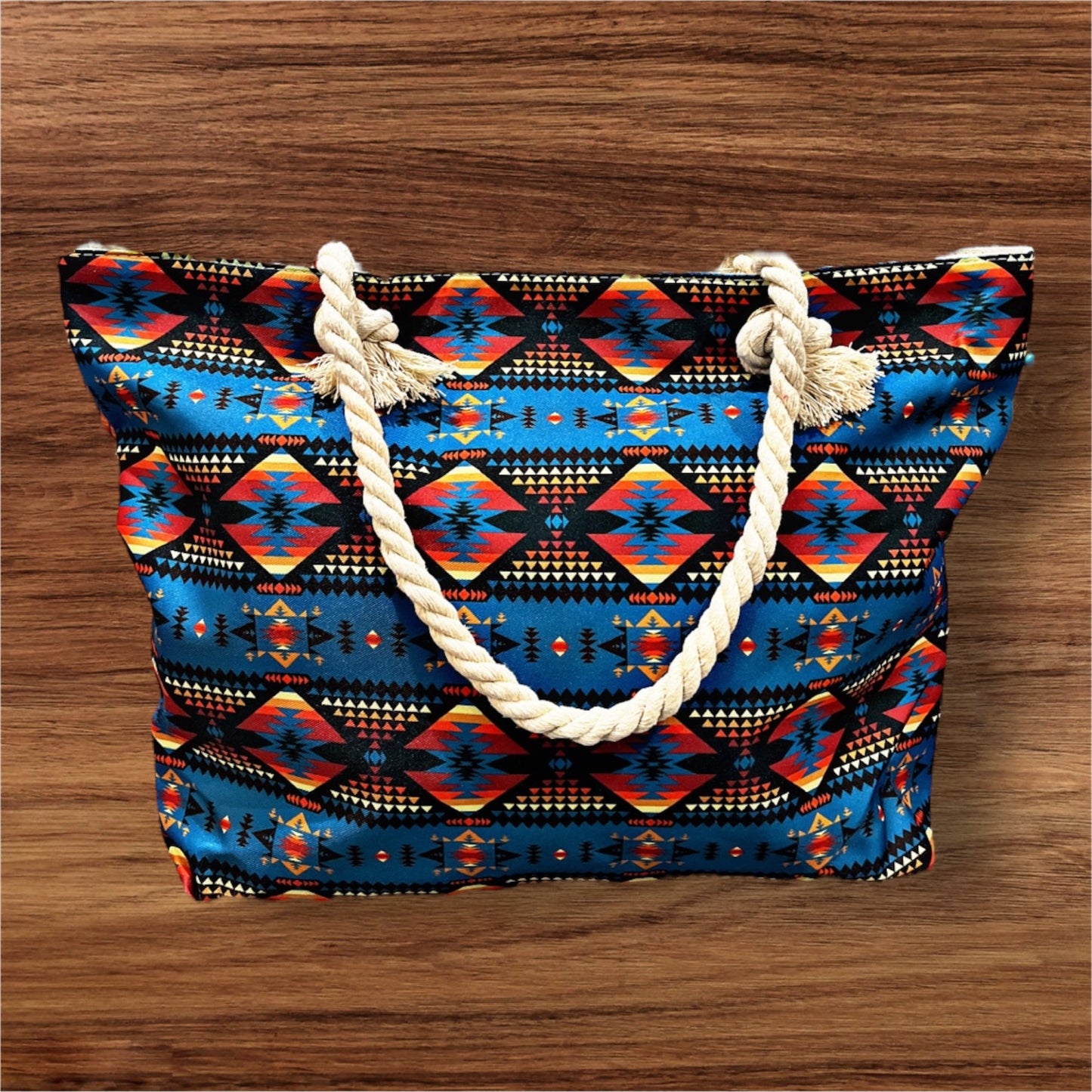 Southwest Print Canvas Beach Totes
