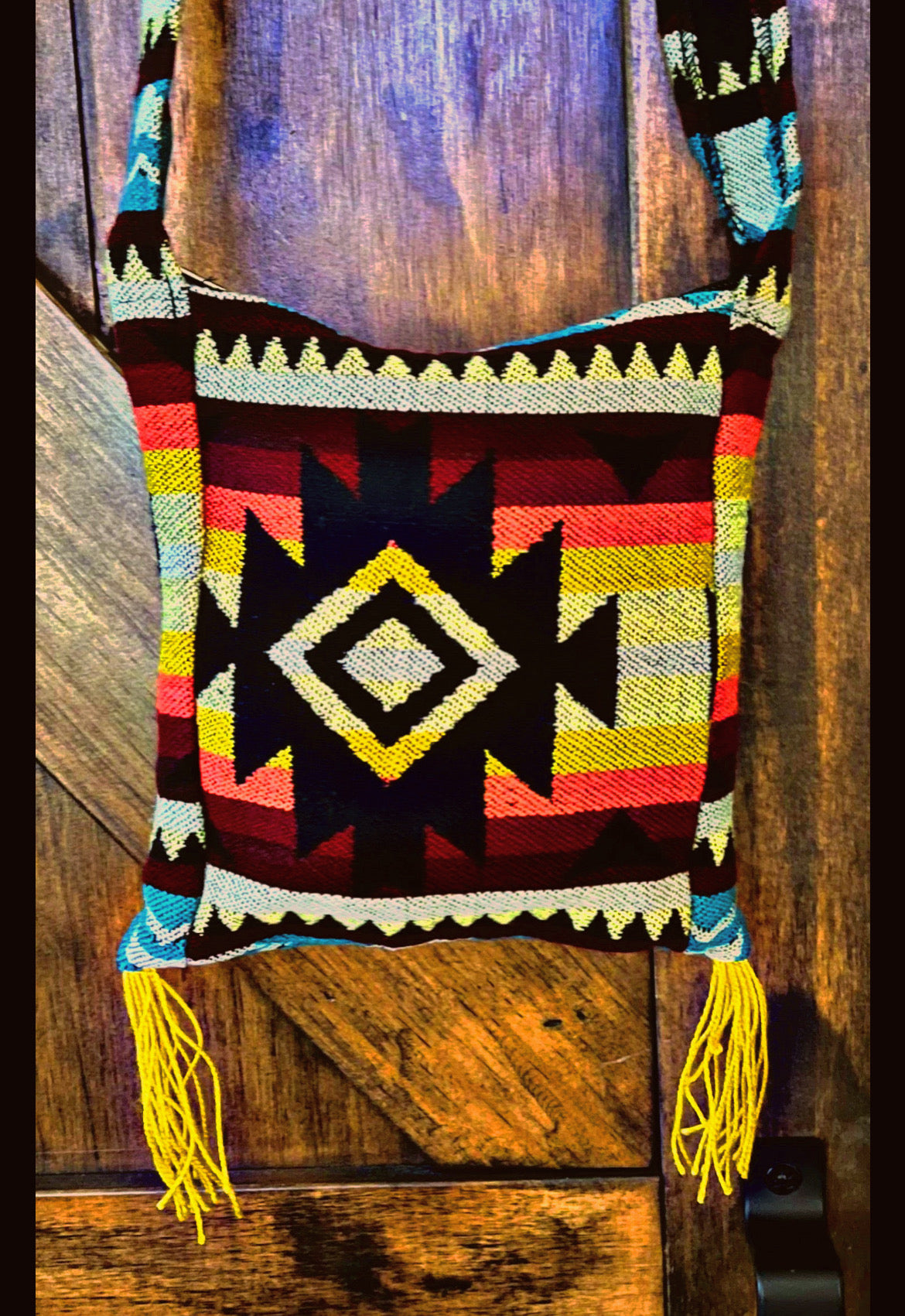 Square Southwest Print Crossbody