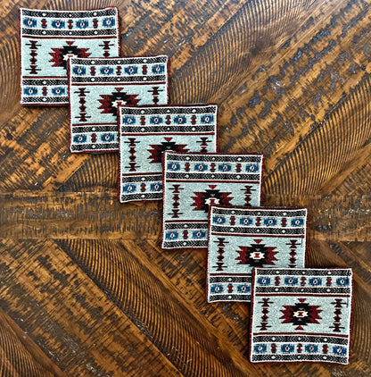 Set of 6 Southwest Coasters