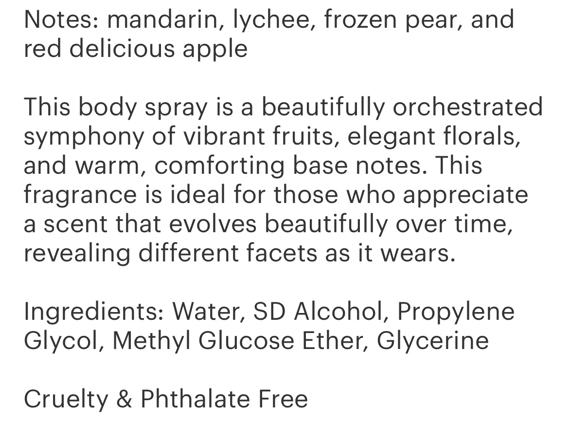 1.5 oz Body Mists