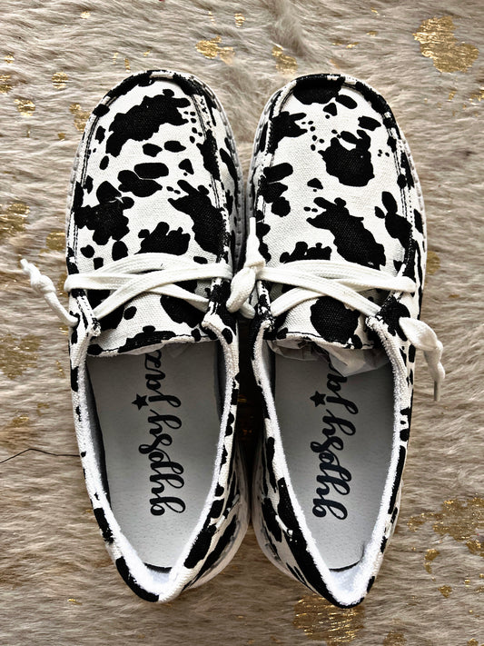 Gypsy Jazz Cow Print Shoes