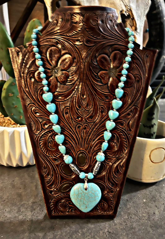 Turquoise Heart Necklace