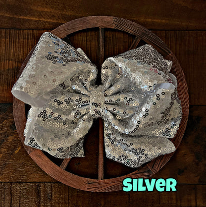 6.5” Double Layer Sequin Hair Bows