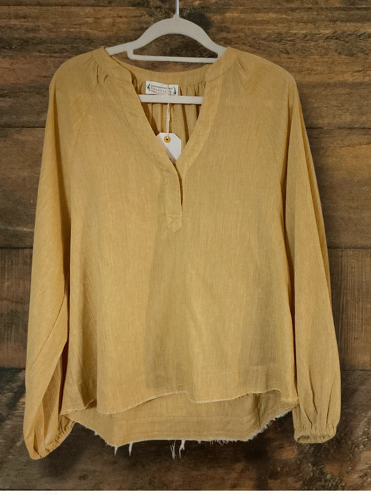 Yellow Long Sleeve Top