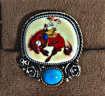 Western Cuff Band Adjustable Rings