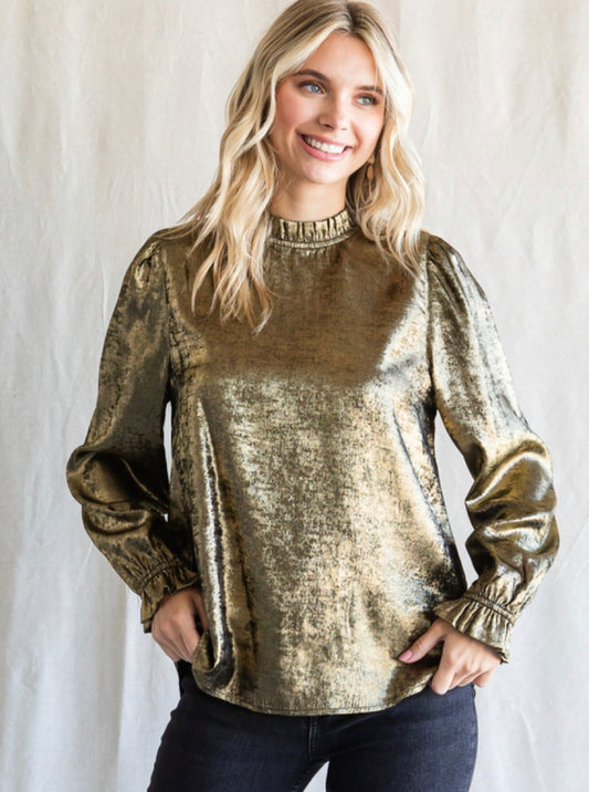 Metallic Gold Top