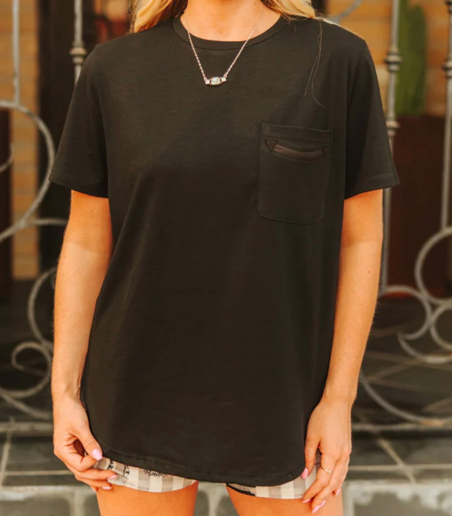 Basic Black Pocket T-Shirt